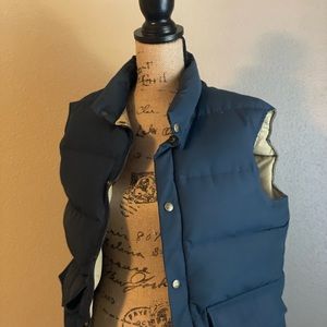 Blue puffer vest